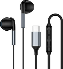 USB C Headphone Wired Earbuds for Samsung Galaxy A17 A16 5G A15 A14 A36 A35 S26