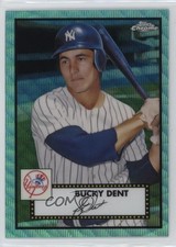 2021 Topps Chrome Platinum Anniversary Aqua Wave Refractor Bucky Dent #588 1g9n