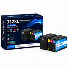 712XL Ink Cartridges Compatible for HP Design...