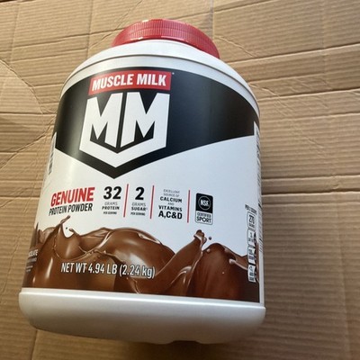 Muscle Milk Genuine Protein Powder Chocolate 4.94 Pound 32g Protein/serving NEW