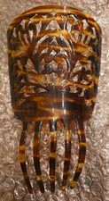 Vintage Spanish Mantilla Style Large Hair Comb Faux Tortoise Shell