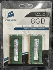New Corsair Laptop Memory 8 GB (2x4GB DDR3 1333Mhz) CMS08GX3M2A1333C9