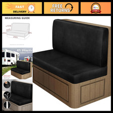 Stretch Leather Look RV Dinette Cushion Covers - Slipcovers for Travel Trailer C