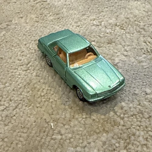 Corgi 3” MERCEDES BENZ 500SL Diecast Vintage CAR 124 Metallic Light Green 1981