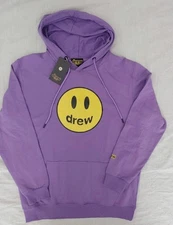 NEW Drew House Mascot Oversized Hoodie Lavender Size XL NWT Bieber