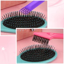 2 Pcs Hair Brush Cleaner Tool 2-In-1, Pink Hairbrush Cleaner for Removing Hai...