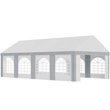 8 x 4m Party Tent, Marquee Gazebo with Sides Eight Windows and Double Doors