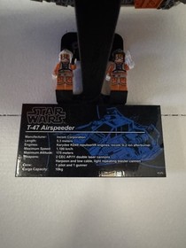 LEGO Star Wars UCS Snow Speeder 75144 with wall mount