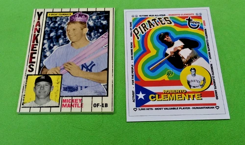 2021 TOPPS PROJECT 70 PRE PRODUCTION PROOF  BACK CARD STOCK ROBERTO CLEMENTE 18