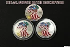 NobleSpirit Desirable 3x Silver American Eagles .999 1oz Painted Coins