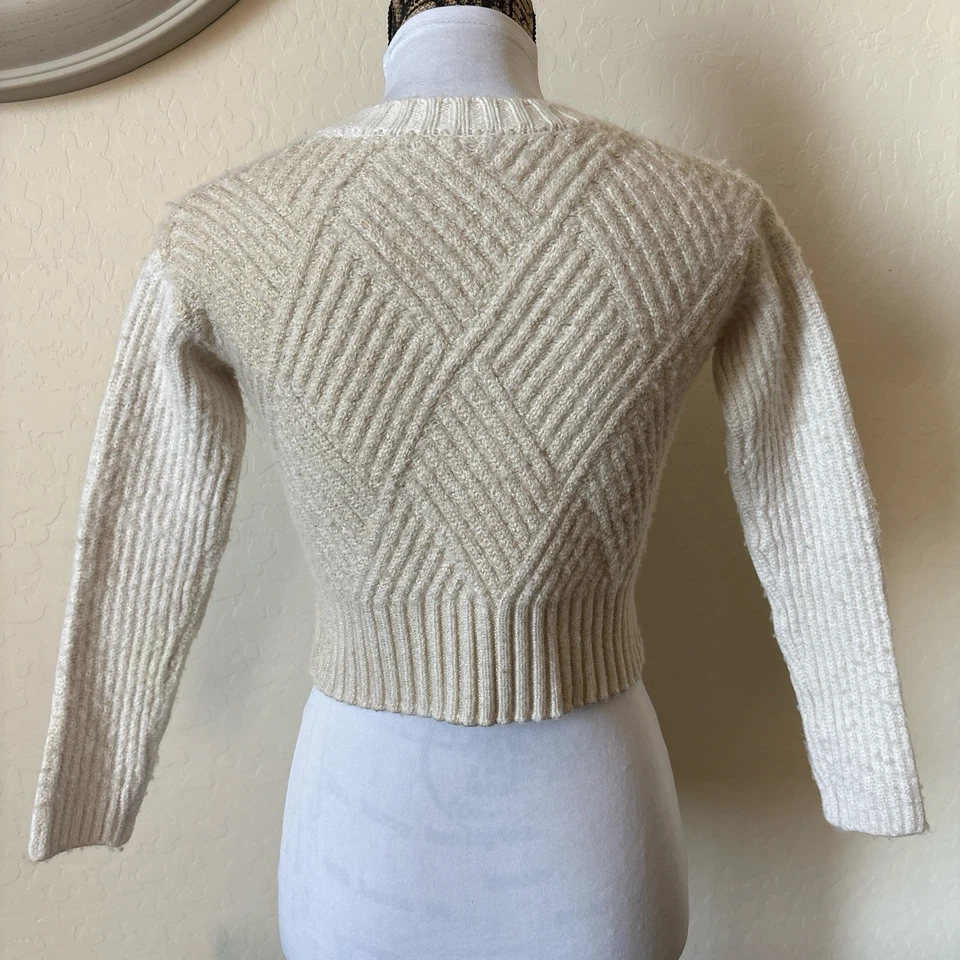 Suéter Splendid Collection Mujer Mezcla Lana - Crema - Tejido Talla XS Foto 2 de 4