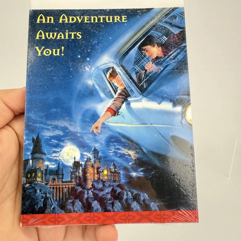 2x Vintage Y2K Harry Potter Fiesta de Cumpleaños Invitaciones Sello 16ct Coche Volador Foto 2 de 4