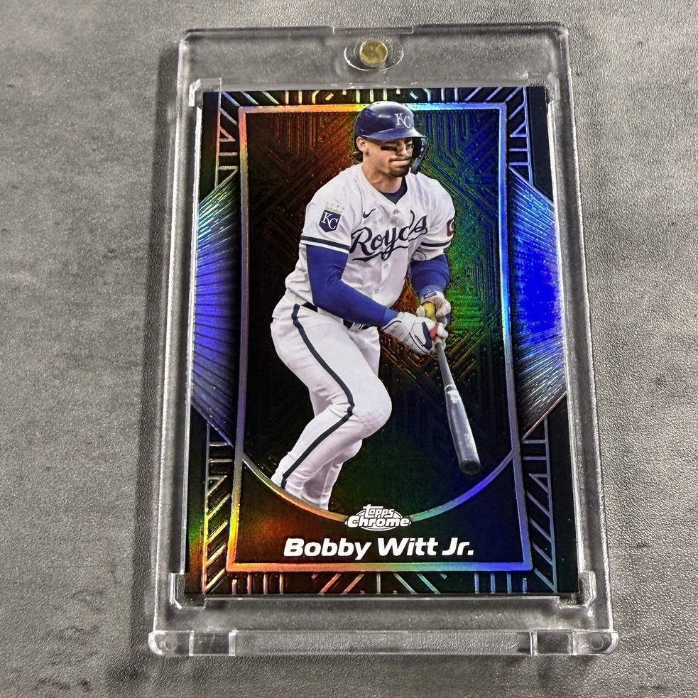 2025 Topps Chrome Shadow Etch Bobby Witt Jr #SE-10 Black Refractor SSP