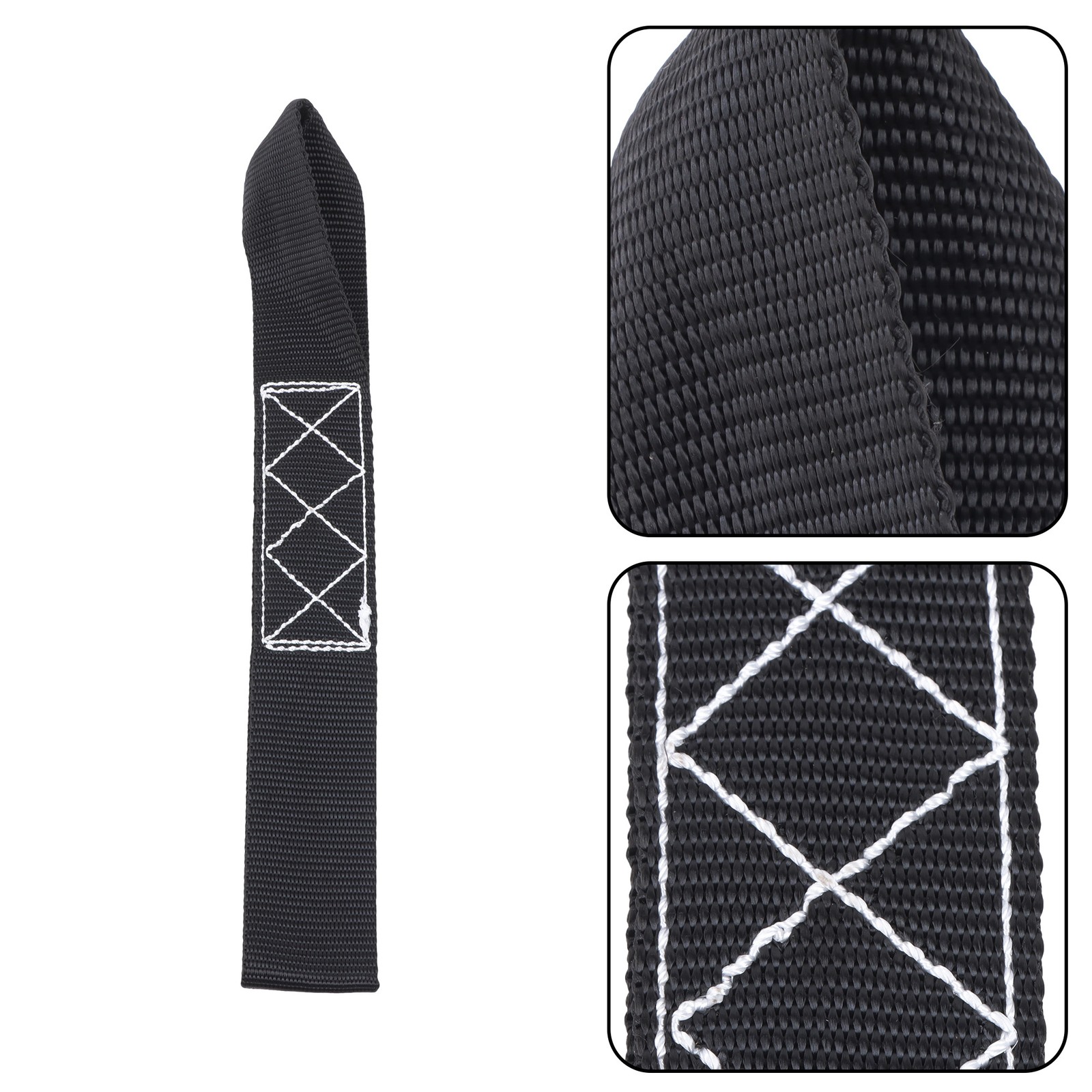 Ratchet Straps (4 Pack) - 5,208lbs Break Strength 1.6"x8' Black Tie Down Straps