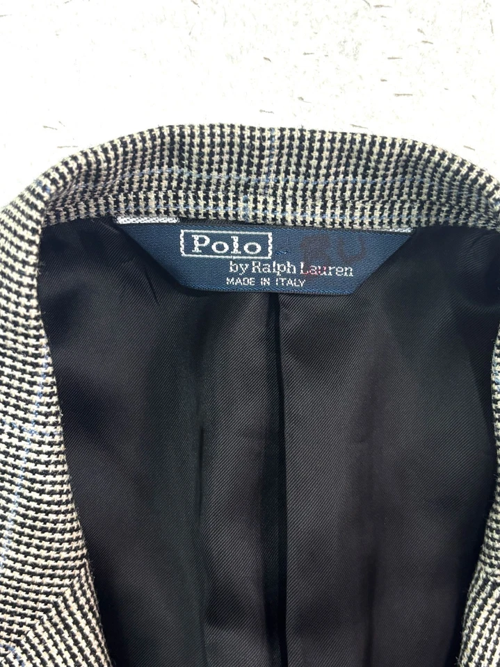 Polo Ralph Lauren 42R Ventana Lana Seda Lino Blazer Chaqueta Abrigo Deportivo Italia Foto 3 de 4