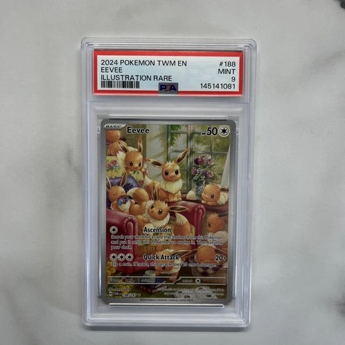 2024 POKEMON TWILIGHT MASQUERADE #188 EEVEE ✨ PSA 9