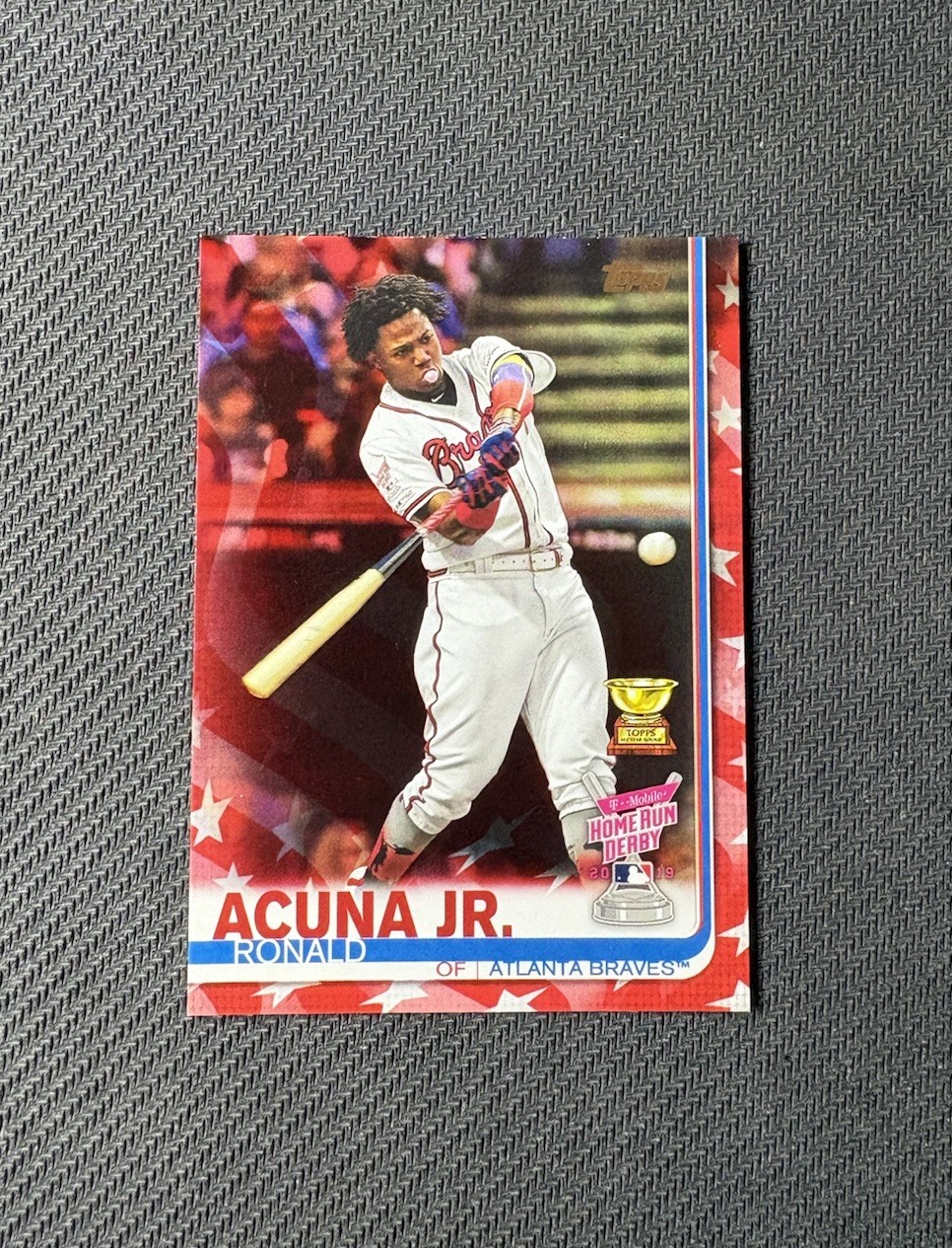 2019 Topps Update - Ronald Acuña Jr. Independence Day Rookie Cup #/76 HR Derby