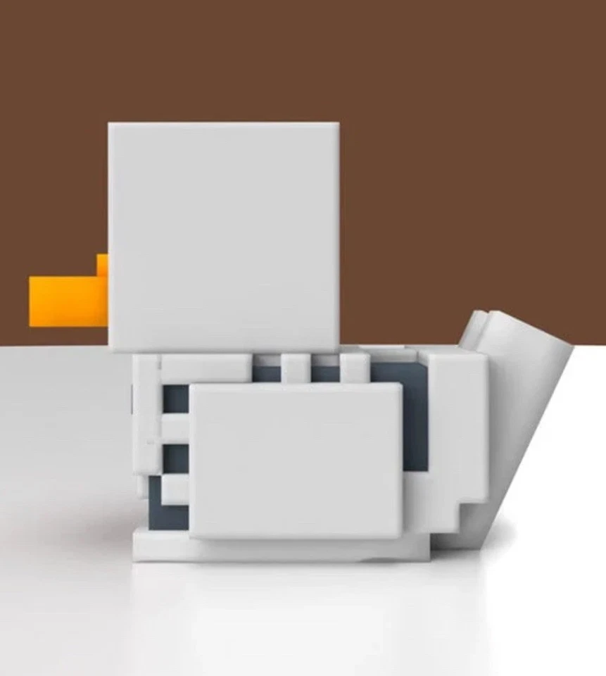 Official Minecraft: Skeleton Mini TUBBZ® Rubber Duck Collectible, Numskull - Image 3 of 4