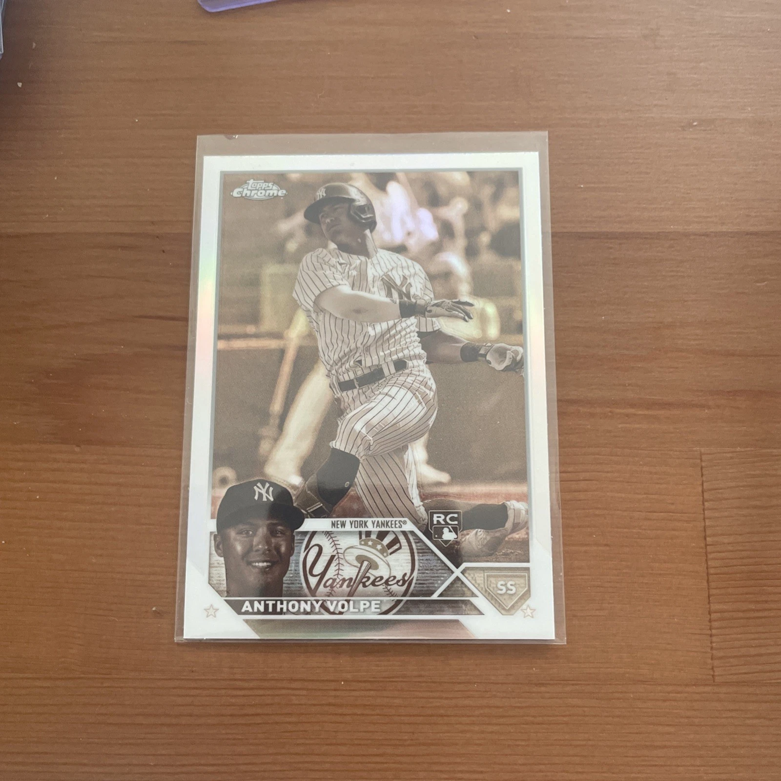 2023 Topps Chrome - Anthony Volpe #4 Sepia Refractor (RC) NY Yankees