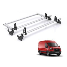 Ford Transit Roof Rack 2x Bars + Ladder Roller For MK8 2014+ Rhino Kammbar Pro