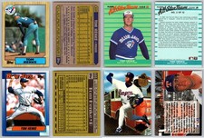 Tom Henke 4 Card Lot - Toronto Blue Jays - Canadian Baseball HOF - Texas Rangers