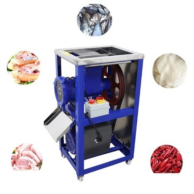 220V Meat Bone Crusher Fish Chicken Chopper Grinder 500lbs/h Output 2200W