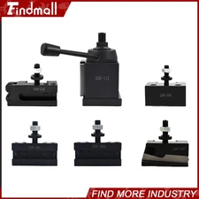 6 × AXA Size 250-111 Set Wedge Type Quick Change Tool Post Set Swing Dia 12"