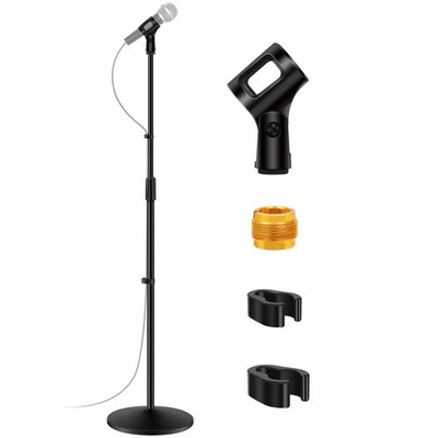 InnoGear Mic Stand, Microphone Stand Floor Detachable Boom 34'' - 60'', Black