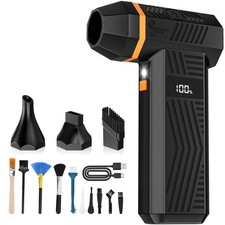 Compressed Air Duster, 180000RPM Electric Air Duster with 4-Speed Adjustable ...