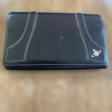 Vivienne Westwood Long Wallet Black Genuine Authentic Vintage Wallet