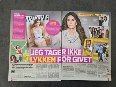 CAITLYN JENNER - KANYE WEST KIM KARDASHIAN Danish Clippings Article N76