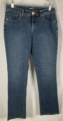 Style & Co Women s Size 4 Jeans Curvy Fit  Tummy Control Boot Cut Rhinestones