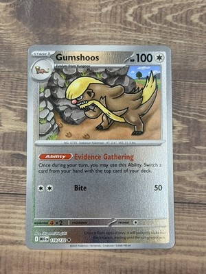 Pokémon Gumshoos 110/132 Me01: Mega Evolution Uncommon HP 100 Evidence Gathering