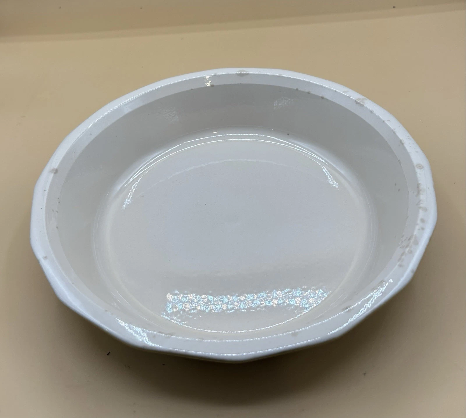 Emile Henry 10” Yellow Ruffled Pie Dish - French Ceramic Bakeware