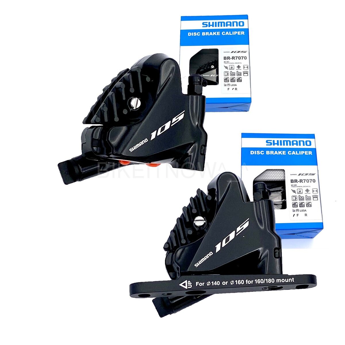 Shimano 105 BR-R7070 Hydraulic Disc Brake Caliper Set Front+ Shimano 105 BR-R7070 Hydraulic Disc Brake Caliper Set Front+