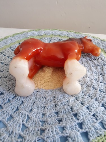 Vintage Clydesdale Horse Candle Hard Wax 5.5 x 6.5" Never Burned RARE - Picture 10 of 12