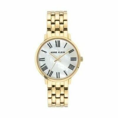 Anne Klein Women\'s Gold Analog Japanese Quartz Roman Numeral Bracelet Watch Amazon.com: Anne Klein Women main image 3