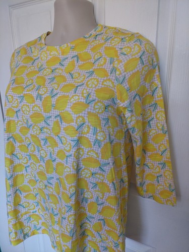 Neu mit Etikett Lands End zitronenfarbene Bluse Größe Small Modalmischung Oberteil Shirt Bluse Damen - Bild 3 von 11