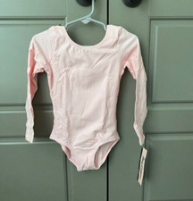 BodyWrappers Pink Long Sleeve Leotard BWC126 Child Small 4-6
