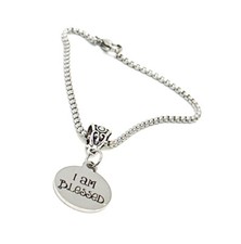 I Am Blessed Charm Bracelet, Gift For Her, Wife Gift, Mom Gift, Daughter Gift