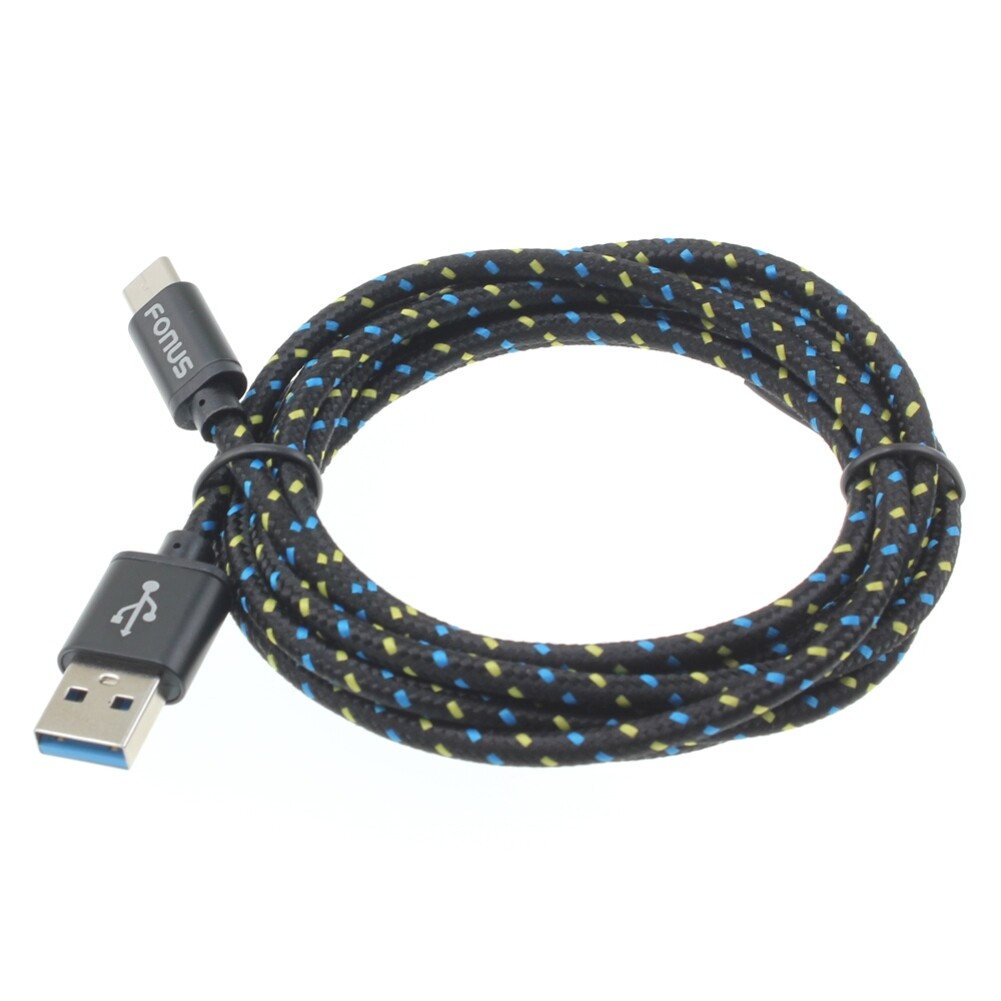 6ft USB-C Fast Charging Cable for Galaxy S20 S21 S23 FE & Type-C Devices
