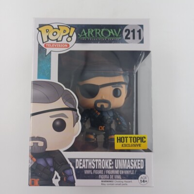 Funko Pop DEATHSTROKE: UNMASKED 211 Arrow Hot Topic Exclusive Vinyl Figure