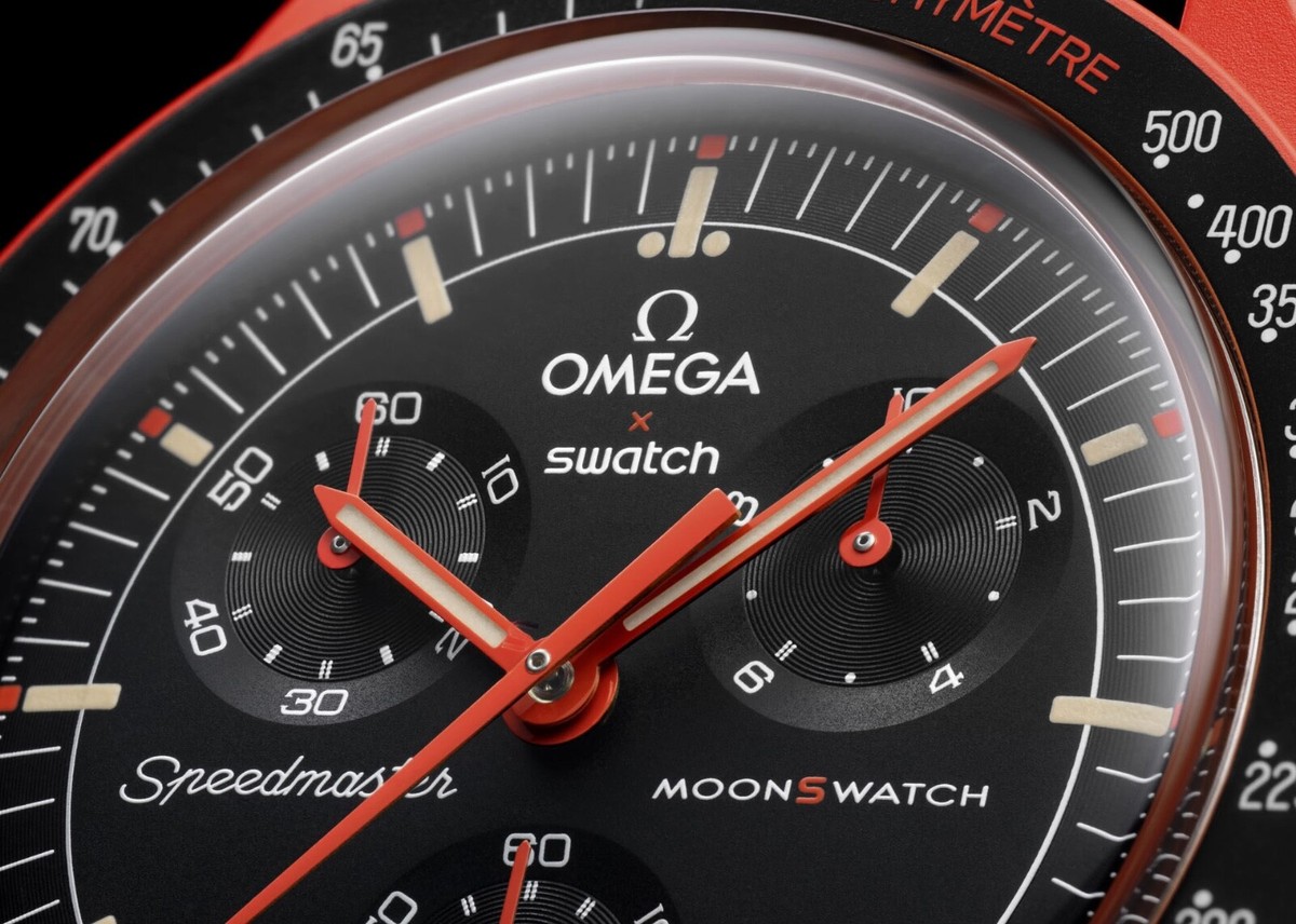 Swatch x Omega Bioceramic Moonswatch Mission To Earth Lava Swatch x Omega Bioceramic Moonswatch Mission To Earth Lava