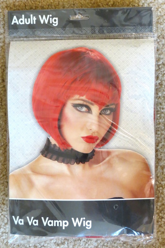 Spirit Va Va Vamp Wig Red Hair Adult Vampire Costume