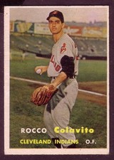 1957 TOPPS ROCCO COLAVITO  CARD NO:212 CONDITION