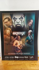 MASTODON  KORN CROWBAR SLEEP ORANGE GUITAR AMPLIFIERS PRINT AD 11 X 8.5   c5