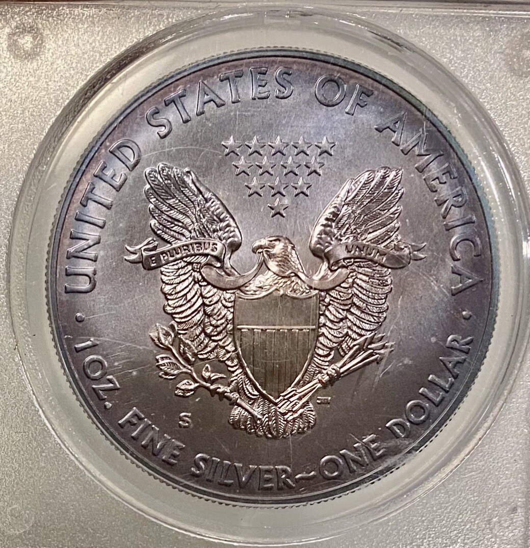 2011-S Silver American Eagle PCGS-MS68 25th anniversary