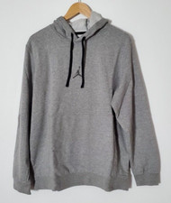 Nike Men Jordan Dri Fit Air Fleece Pullover Hoodie Grey Size Medium