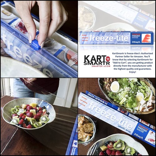 StretchTite's FreezeTite Premium Plastic Freezer Wrap with Slide