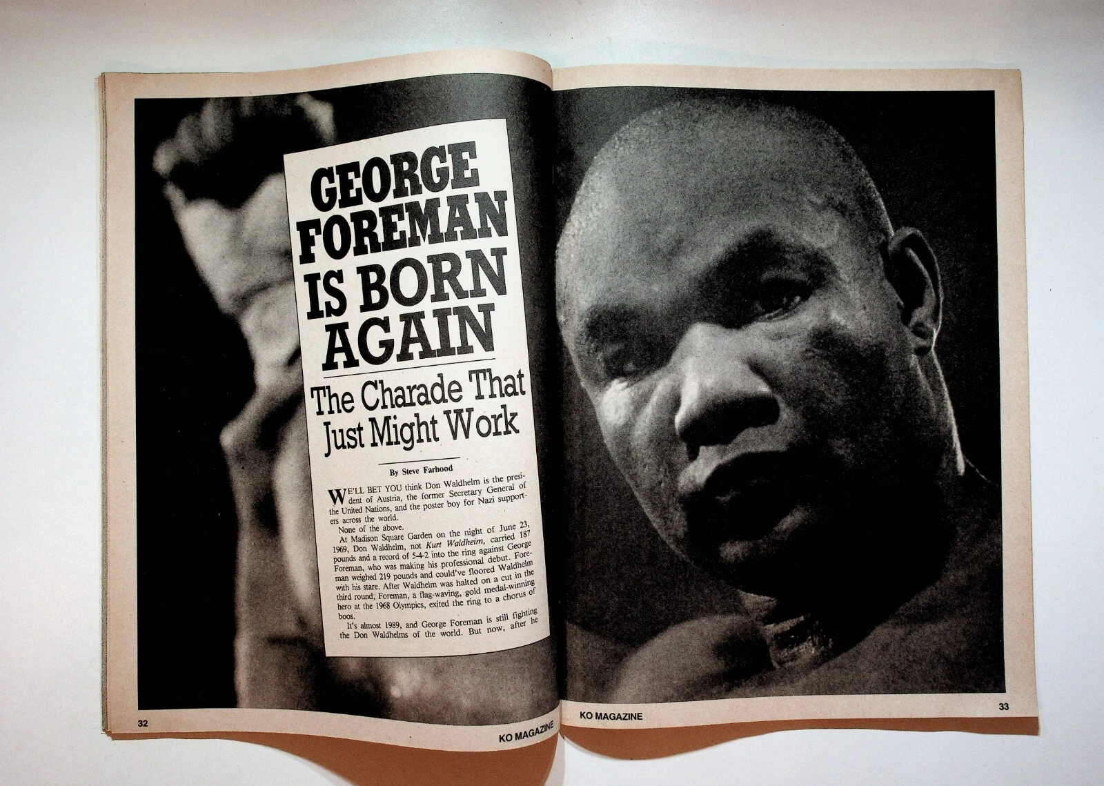 1989 February KO Knockout Boxing Magazine George Foreman Bill Clayton Mike Tyson - 画像4/7